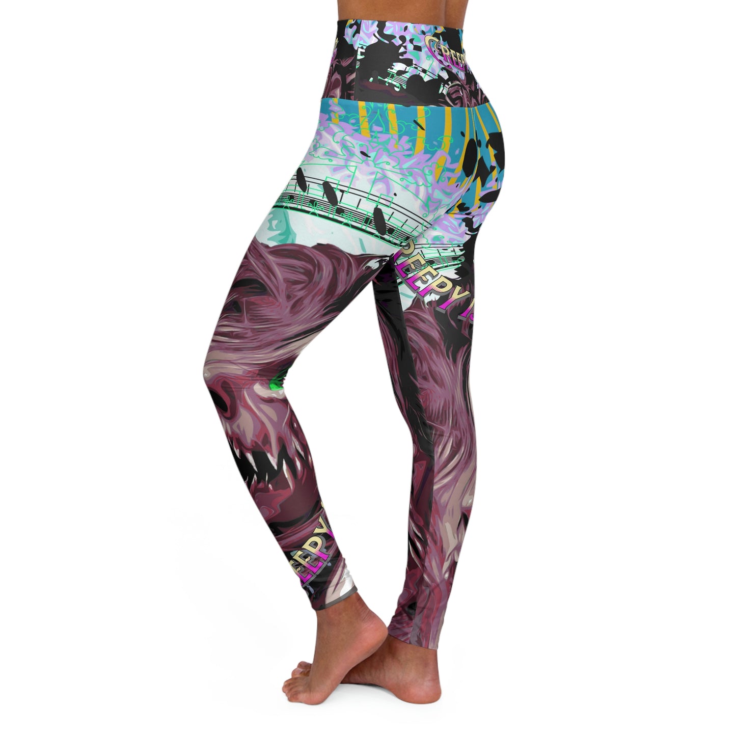 Creepy 13 Aqua Queen High Waisted Yoga Leggings other goodies