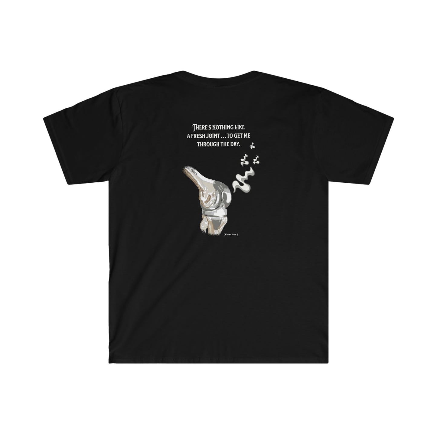 Knee Fresh Joint front and back printed Unisex Softstyle T-Shirt