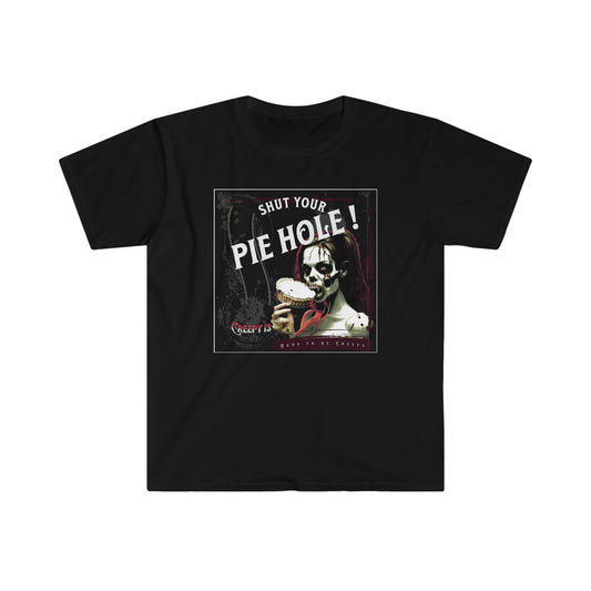Pie Hole front and back printed Unisex Softstyle T-Shirt