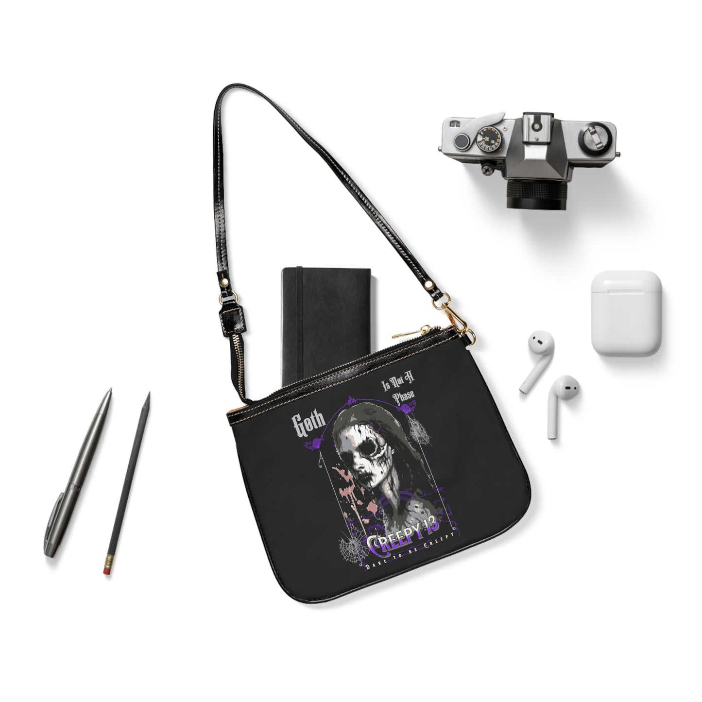 Goth Is Not A Phase front and back printed Small Shoulder Bag